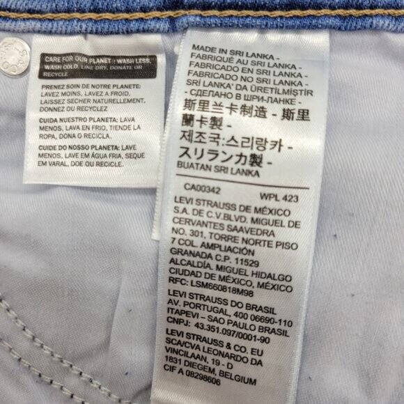 Levi's 312 Jeans Women's 32 SHORT Blue Mid Rise Shaping Slim Stretch Denim NEW - Picture 10 of 14